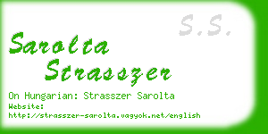 sarolta strasszer business card